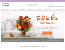 Tablet Screenshot of bloomingcreationsflorist.com